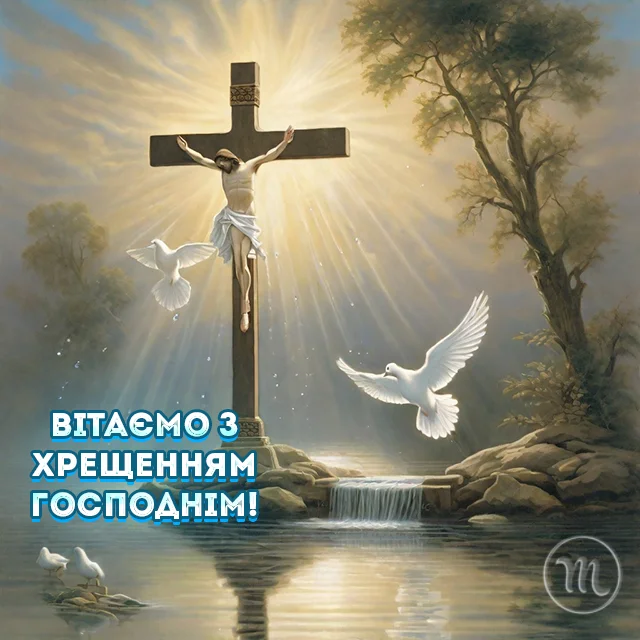 Новий рік 2024 - Христос хрестився! Вітаємо вас з Хрещенням Господнім 2024! Найщиріші побажання та листівки — українською