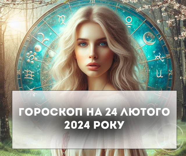 Гороскоп на сьогодні 24 лютого 2024: Близнюки менше ризикуйте, Раки досить фантазувати Гороскоп на сьогодні 24 лютого 2024: Близнюки менше ризикуйте, Раки досить фантазувати
