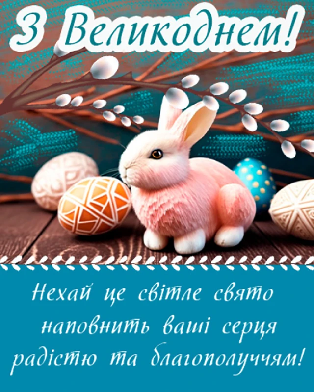 Найкращі привітання з Великоднем 2024: у тематичних картинках, листівках та своїми словами (українською) Великдень - Найкращі привітання з Великоднем 2024: у тематичних картинках, листівках та своїми словами (українською)