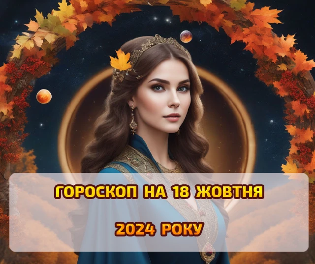 Щоденний гороскоп на 18 жовтня 2024: вдалий день для початку нових проектів Щоденний гороскоп на 18 жовтня 2024: вдалий день для початку нових проектів