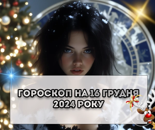 Щоденний гороскоп на 16 грудня 2024: день насичений подіями та фізично напружений для всіх знаків Щоденний гороскоп на 16 грудня 2024: день насичений подіями та фізично напружений для всіх знаків
