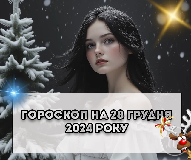 Щоденний гороскоп на 28 грудня 2024: вдалий день для коштовних та великих покупок Щоденний гороскоп на 28 грудня 2024: вдалий день для коштовних та великих покупок