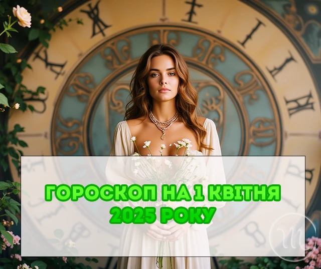 Детальний гороскоп на сьогодні 1 квітня 2025: приділіть цей день спорту і здоровому харчуванню Детальний гороскоп на сьогодні 1 квітня 2025: приділіть цей день спорту і здоровому харчуванню