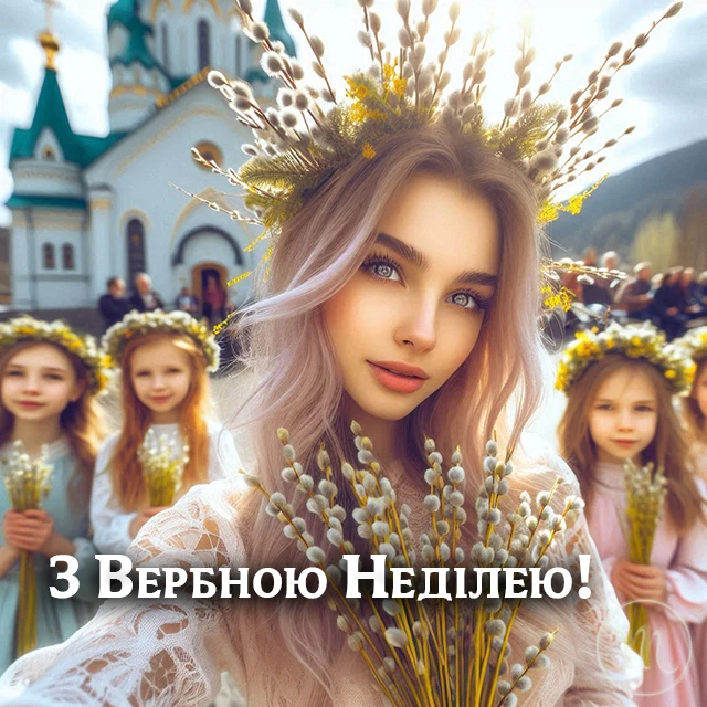 Свята - З Вербною неділею 2025: найщиріші привітання зі святом у прозі, картинках та листівках