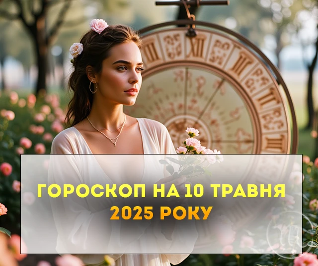 Детальний гороскоп на сьогодні 10 травня 2025: сьогодні будьте максимально обережні у спілкуванні з незнайомцями Детальний гороскоп на сьогодні 10 травня 2025: сьогодні будьте максимально обережні у спілкуванні з незнайомцями