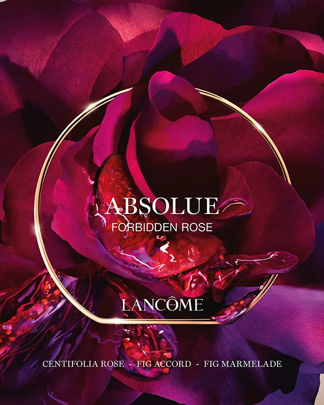 Без категорії - Несподіваний дует: Lancôme презентує Forbidden Rose – троянда, що розкривається інжиром