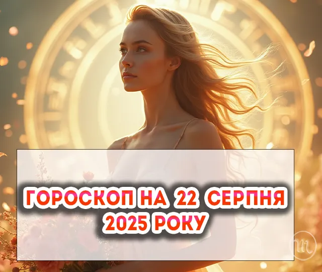Детальний гороскоп на сьогодні 22 серпня 2025: у всіх знаків зодіаку з’явиться біла смуга Детальний гороскоп на сьогодні 22 серпня 2025: у всіх знаків зодіаку з’явиться біла смуга