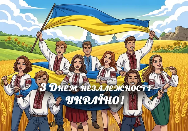 Без категорії - Привітання, що зігрівають серце: найкращі вірші та листівки до Дня Незалежності України