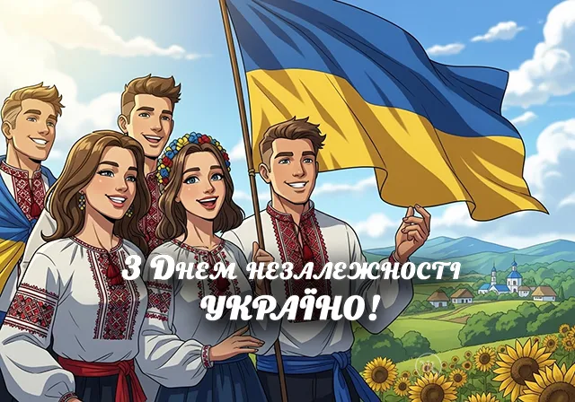 Без категорії - Привітання, що зігрівають серце: найкращі вірші та листівки до Дня Незалежності України