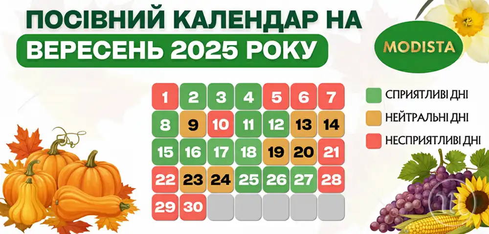 Без категорії - Коли сіяти і садити у вересні 2025: місячний календар садівника-городника, щоб врожай був бездоганним