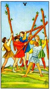 Five of Wands