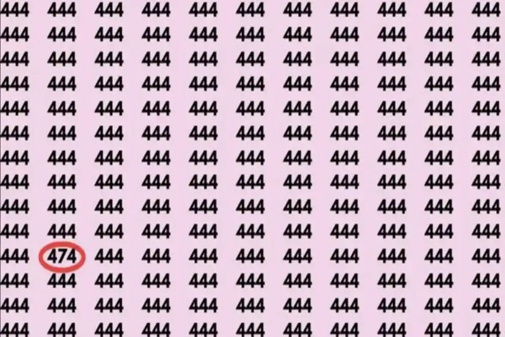 Знайти число 474 серед сотень 444 — виклик для вашої уважності. Чи впораєтеся ви за 20 секунд? – Modista - Жіночий журнал Без категорії - Знайти число 474 серед сотень 444 — виклик для вашої уважності. Чи впораєтеся ви за 20 секунд?