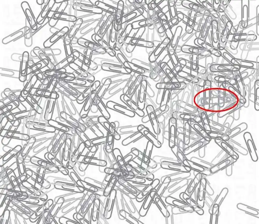 How to Find a Small Pin Among a Chaos of Paper Clips in 9 Seconds? – Modista Women's Magazine Tests. How to Find a Small Pin Among a Chaos of Paper Clips in 9 Seconds? – Modista Women's Magazine