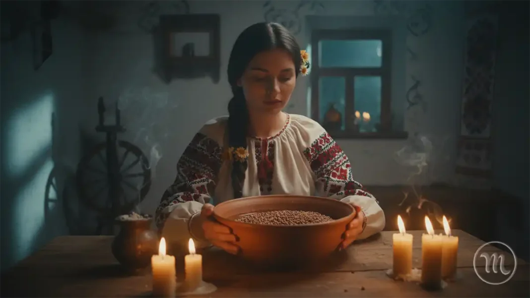 Доля На Тарілці: Як За Допомогою Гречки Дізнатися Ім'я Майбутнього Чоловіка На День Закоханих Modista - Жіночий журнал Дівчина у вишиванці проводить ворожіння на гречці при свічках у ніч на Валентина.