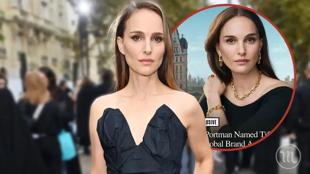 Нова Ера Tiffany & Co: Чому Наталі Портман Стала Обличчям Легендарного Бренду Modista - Жіночий журнал Наталі Портман у чорній сукні позує в прикрасах Tiffany & Co.