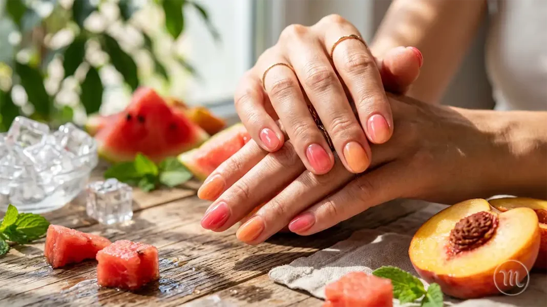 UA: Манікюр На Літо 2026 - Popsicle Nails | PL: Manicure na Lato 2026 - Paznokcie Popsicle | EN: Manicure for Summer 2026 - Popsicle Nails UA: Модний напівпрозорий літній манікюр на коротких нігтях. | PL: Modny półprzezroczysty letni manicure na krótkich paznokciach. | EN: Fashionable translucent summer manicure on short nails.
