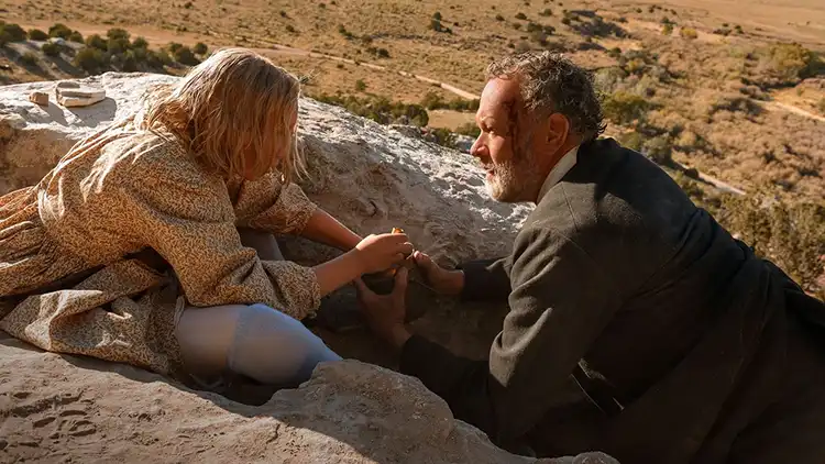 The One Genre-Defying Role That Scored Tom Hanks Rave Reviews and Four Oscar Nominations MODISTA Tom Hanks riding a horse through the desert