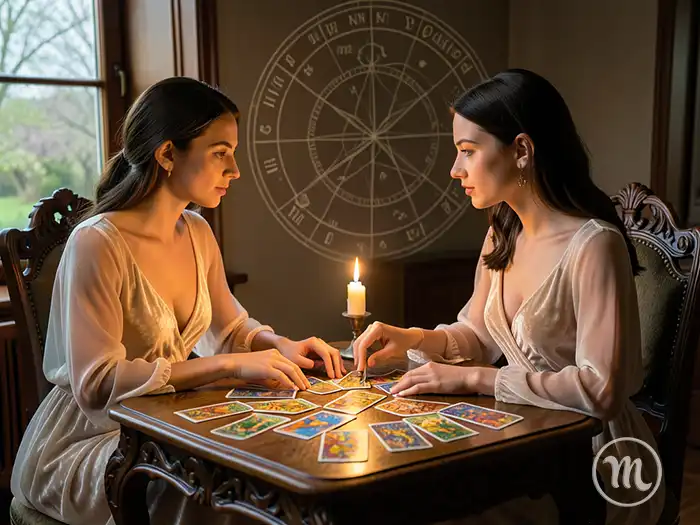 Major arcana cards showing weekly horoscope forecast