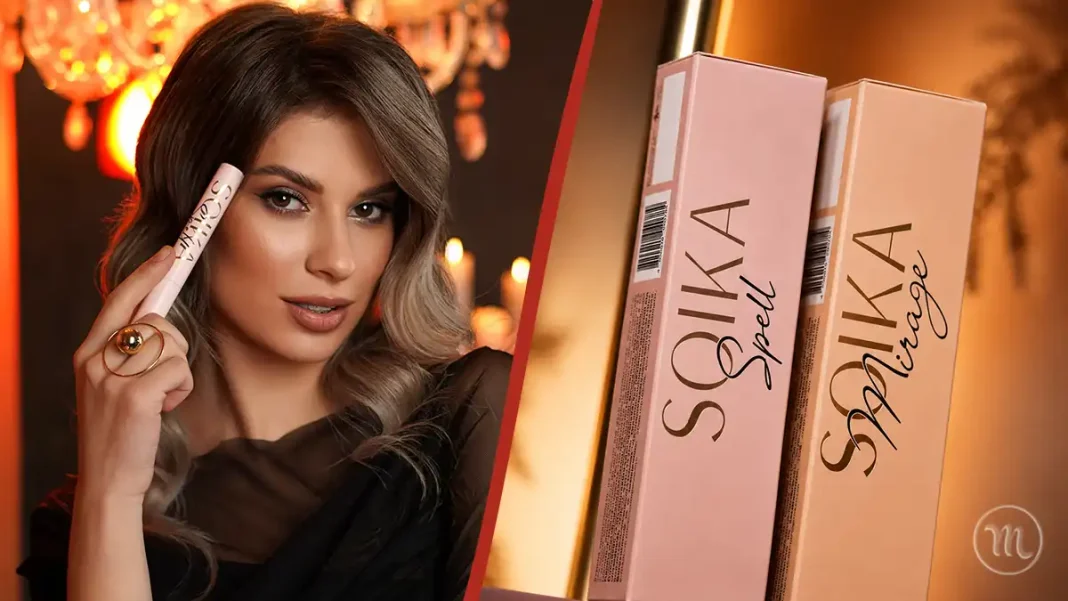 UA: Нова Туш SOIKA SPELL Та MIRAGE | PL: Nowy tusz do rzęs SOIKA SPELL i MIRAGE | EN: New Mascara SOIKA SPELL and MIRAGE UA: Два стильні флакони чорної туші для вій з написами SPELL та MIRAGE | PL: Dwie stylowe butelki czarnego tuszu do rzęs z napisami SPELL i MIRAGE | EN: Two stylish bottles of black mascara with SPELL and MIRAGE inscriptions