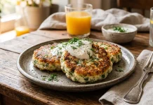 UA: Солоні Сирники Із Зеленню На Сніданок | PL: Solone serniki z zieleniną na śniadanie | EN: Salted cheesecakes with greens for breakfast